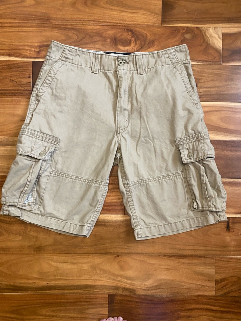 Men's Tan Cargo Shorts - Durable Utility Style